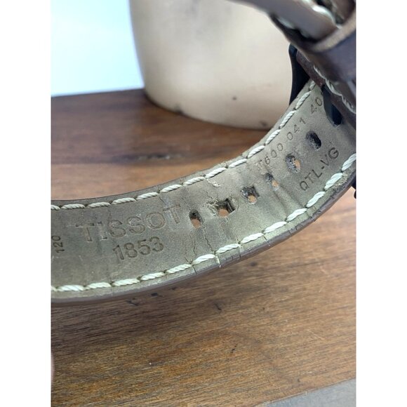 Tissot Men's Watch Swiss Quartz Chronograph 45mm Brown Leather T1166173605700 - Picture 11 of 16